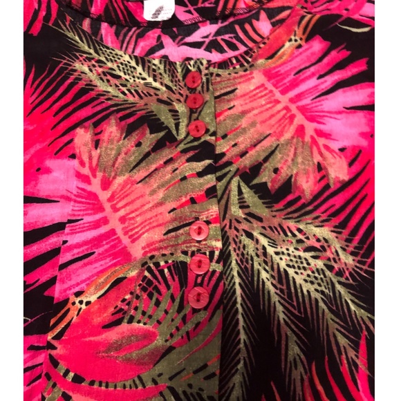 Vintage Plum floral pink maxi dress made in Canada EUC - Picture 8 of 8